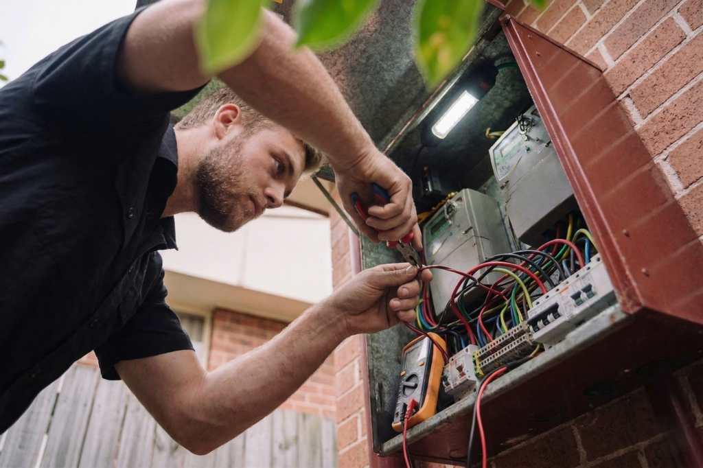 St Peters electrician performing electrical work